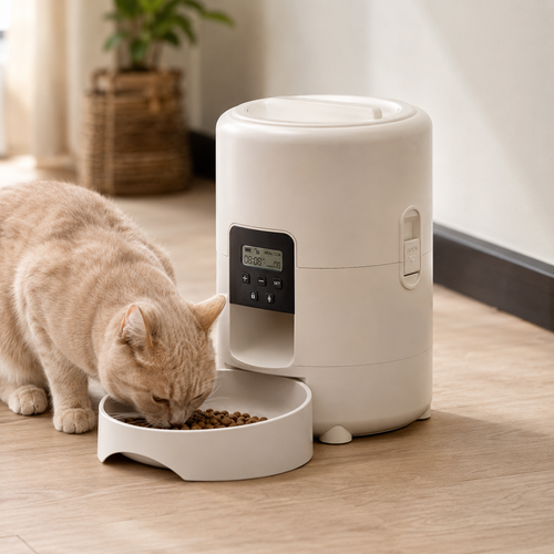Never Miss a Feeding — Automatic Cat Feeder With Optional WiFi & Camera