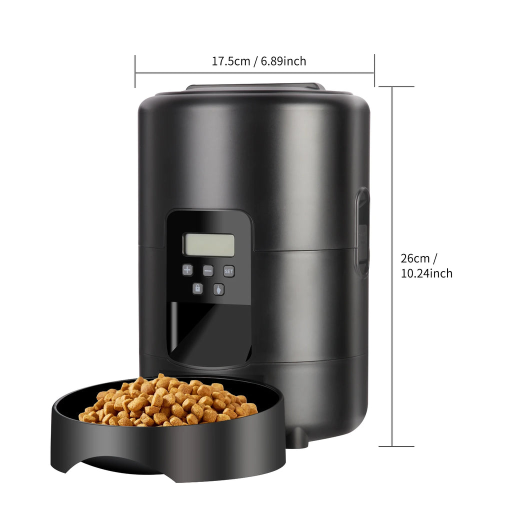 Never Miss a Feeding — Automatic Cat Feeder With Optional WiFi & Camera